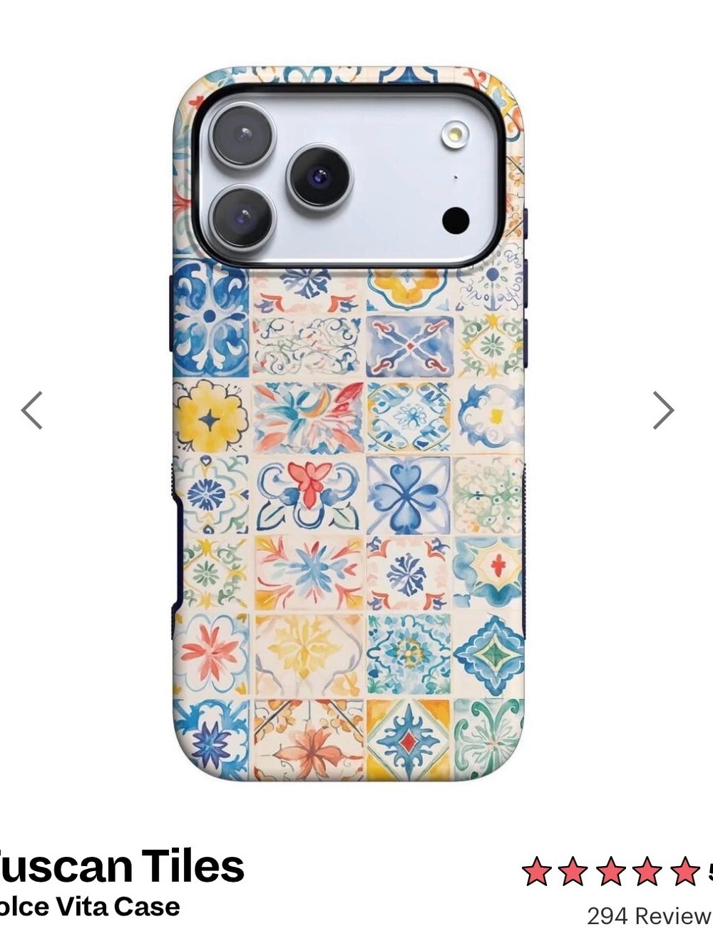 Casely iPhone 17 Pro Tuscan Tiles MagSafe